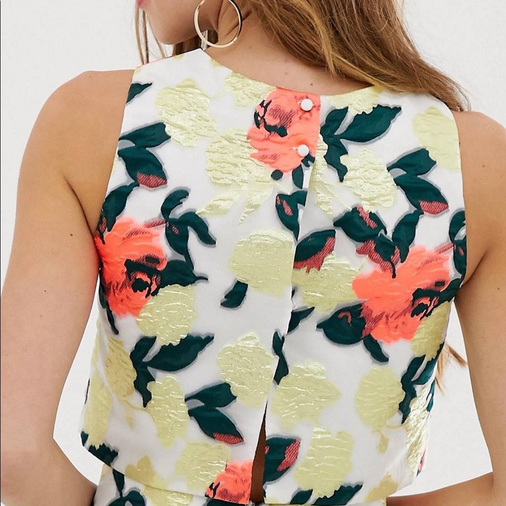 ASOS Embroidered Floral shell top - Picture 2 of 6